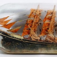 An Antique Ship in a Bottle, from the collection of Robin Langford