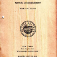 June 13, 1949 2nd Annual Commencement