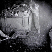 Miner Loading Coal into Coal Wagon, unknown location, 1850s