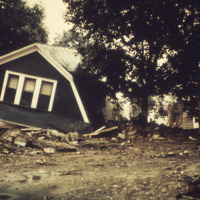 Wilkes-Barre, PA - (On South River Street) Residential Destruction POST Hurricane Agnes Flood