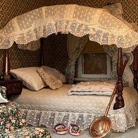 A Photograph of the Canopy Bed in the Colonial Bedroom, by Mrs. Fisher, [ca. 1940s-1950s]