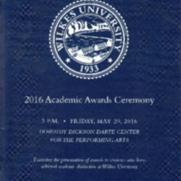 May 20, 2016 Academic Awards Ceremony