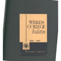 Wilkes College Undergraduate Bulletin, 1956-1957
