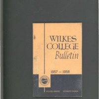 Wilkes College Undergraduate Bulletin, 1957-1958
